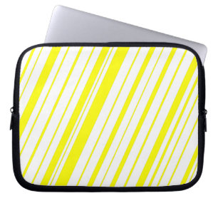 Diagonaler Streifen ~gelb Laptopschutzhülle