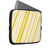 Diagonaler Streifen ~ Gold Laptopschutzhülle (Vorne Rechts)
