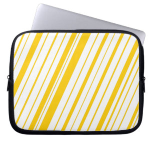 Diagonaler Streifen ~ Gold Laptopschutzhülle