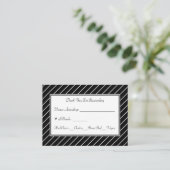 Diagonaler Weißstreifen Begleitkarte (Stehend Vorderseite)