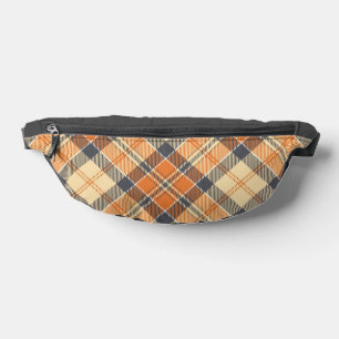 Diagonales Karo, Orange, Grau, Pfirsich Bauchtasch Bauchtasche