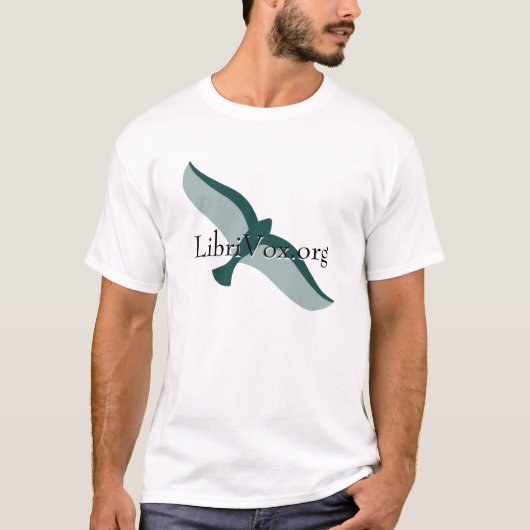 Diagonales LibriVox T-Shirt (Vorderseite)