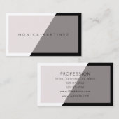 Diagonales modernes elegantes visitenkarte (Vorne/Hinten)