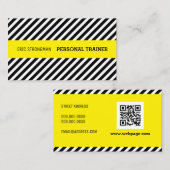 Diagonales Muster und Streifen Visitenkarte (Vorne/Hinten)