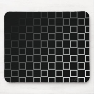 Diagonales Schwarzweiss-Spektrummuster mousemat Mousepad