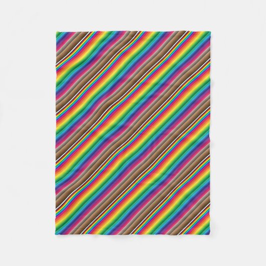 Diagonalfarben Fleecedecke (Vorderseite)
