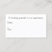 Diagonalflüssige rote Streifen Terminkarte (Rückseite)