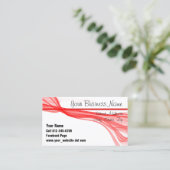 Diagonalflüssige rote Streifen Terminkarte (Stehend Vorderseite)