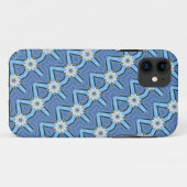 Diagonalgehäuse mit weißer Blume Case-Mate iPhone Hülle (Rückseite (Horizontal))