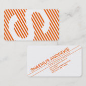 Diagonaljalousien verbrannt visitenkarte (Vorne/Hinten)