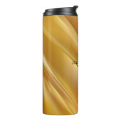 Diagonallinien mit Goldgradienten Thermosbecher (Nach links gedreht)