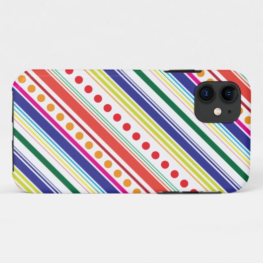 Diagonalpunkte Case-Mate iPhone Hülle (Rückseite (Horizontal))