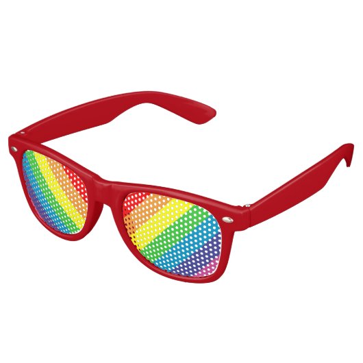 Diagonalregenbogen Sonnenbrille (Schrägansicht)