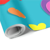 Diagonalregenbogenpapier Geschenkpapier (Rolleneckpunkt)