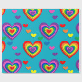 Diagonalregenbogenpapier Geschenkpapier (Flach)