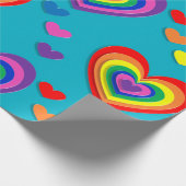 Diagonalregenbogenpapier Geschenkpapier (Ecke)