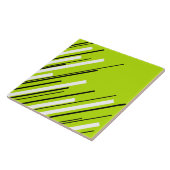 Diagonals - Kalkgrün Fliese (Seite)