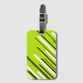 Diagonals - Kalkgrün Gepäckanhänger (Vorderseite Vertikal)