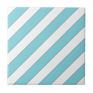 Diagonalstreifen hellblau fliese