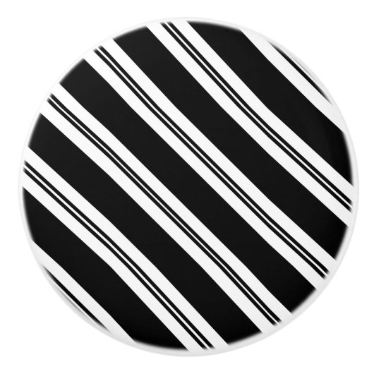 Diagonalstreifen Keramikknauf (Vorderseite)