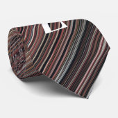 Diagonalstreifen, schwarz, braun und weiß krawatte (Gerollt)