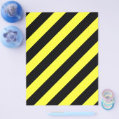 Diagonalstreifen schwarz und gelb flyer (Einzeln)