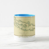 Diagramm 1779 von See Champlain Tasse (Zentrum)