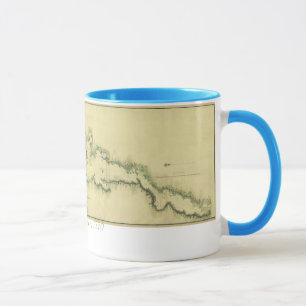 Diagramm 1779 von See Champlain Tasse