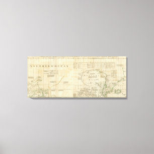 Diagramm, das Teil des eisigen Meeres enthält Leinwanddruck