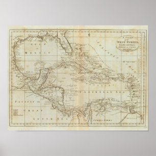 Diagramm der Antillen Poster