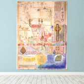 Diagramm der Apokalypse von Henry Dunant Leinwanddruck (Insitu (Holzboden))