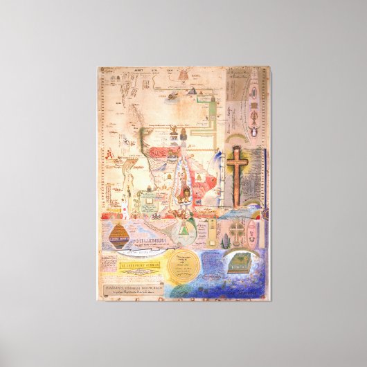 Diagramm der Apokalypse von Henry Dunant Leinwanddruck (Vorderseite)