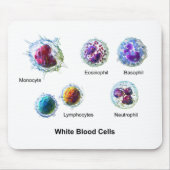 Diagramm der Blutkörperchen-Leukozyten Mousepad (Vorne)