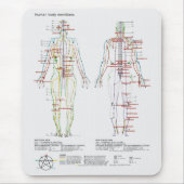 Diagramm der chinesischer oder menschlicher mousepad (Vorne)