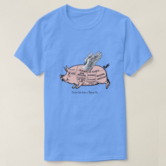 Diagramm der fliegenden Schweinebälge T-Shirt (Design vorne)