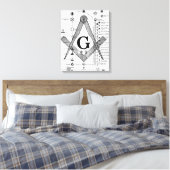 Diagramm der Freimaurerdichte Leinwanddruck (Insitu (Schlafzimmer))