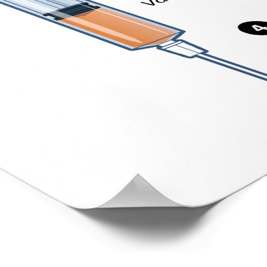 Diagramm der genetischen Neuverteilung von Impfsto Poster (Ecke)