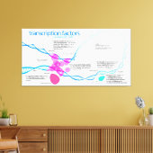 Diagramm der Gentranskriptionsfaktoren Leinwanddruck (Insitu (Wohnzimmer))