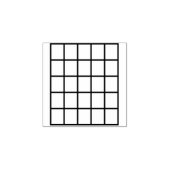 Diagramm der Gitarren-Akkorddiagramme Blank Templa Gummistempel (Prägung)