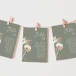 Diagramm der grünen Tischnummer der Wildblume<br><div class="desc">Dieses Diagramm der Whimsical Wildblume Sage Green Tischnummer ist perfekt für Ihre einfache, elegante Hochzeit. Die minimalistischen Aquarellfarben-Wildblumen werden Ihre Vision zum Leben erwecken! Das Design der hübschen Blume in Weiß und Gold, mit Touchs von lila und gelb, ist sicher, um Ihren minimalen Herbst Blumentraum zu vervollständigen! Behalt es so,...</div>