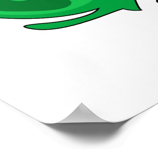 Diagramm der Hauptteile einer reifen Blume Poster (Ecke)