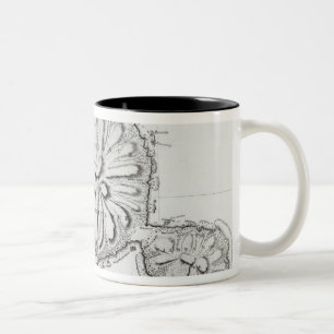 Diagramm der Insel Otaheite, 1769 Zweifarbige Tasse