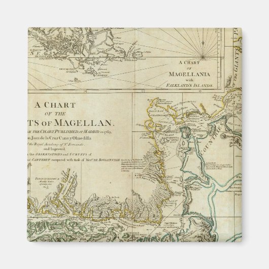 Diagramm der Magellan-Strahlen Magnet (Vorne)