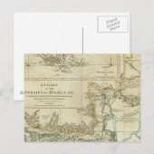 Diagramm der Magellan-Strahlen Postkarte (Vorne/Hinten)