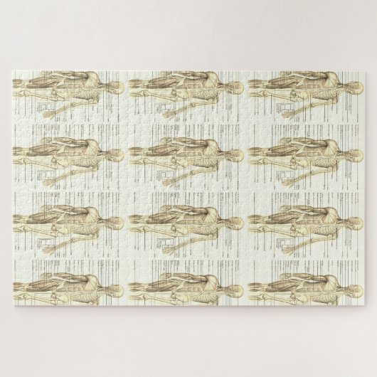 Diagramm der menschlichen Anatomie mit Labels Puzzle (Horizontal)