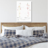 Diagramm der menschlichen Meridianer Leinwanddruck (Insitu (Schlafzimmer))