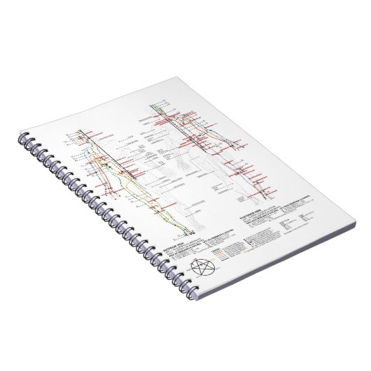Diagramm der menschlichen Meridianer Notizblock (Rechte Seite)