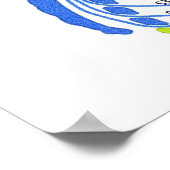 Diagramm der menschlichen Wirbelsäule Poster (Ecke)