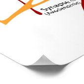 Diagramm der Nervenzellen von Neuronen Poster (Ecke)