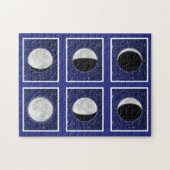 Diagramm der Phasen des Mondes mit Sternen Puzzle (Horizontal)